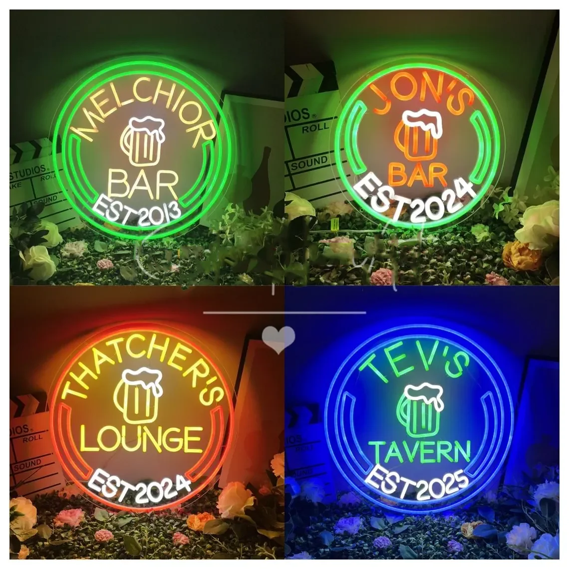 Bar Name Neon Sign, Custom Name Neon Sign, Bar Pub Beer Neon Sign Wall Decor, Man Cave Sign, Gift for Him Gift for Dad Opening