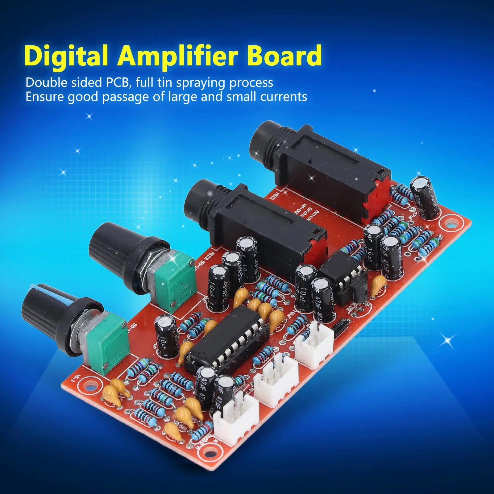 Digital Microphone Amplifier Board PT2399 Digital Microphone Amplifier Module Karaoke Audio Reverberation Board DC12‑24V