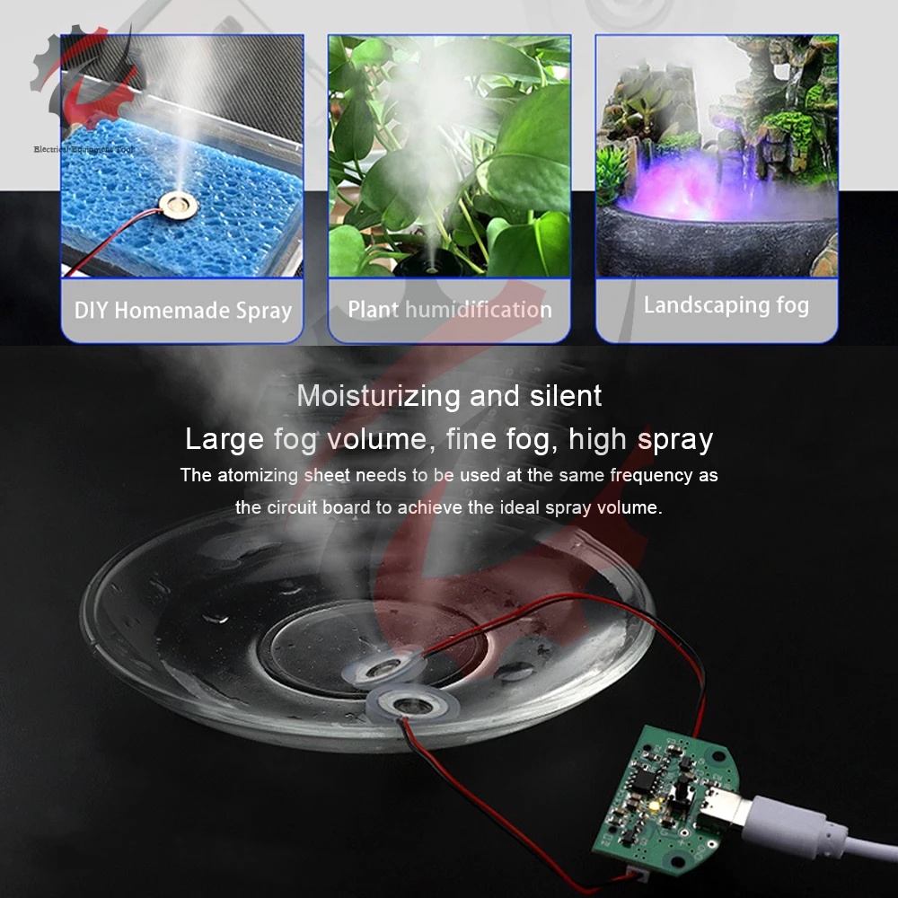 DC 5V TYPE-C USB Mini Humidifier DIY Kits Mist Maker And Driver Circuit Board Fogger Atomization Film Atomizer Sheet Oscillating