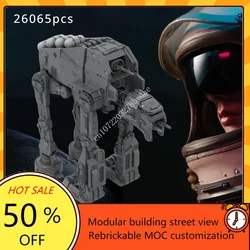 AT-M6 Armored Walkers Space War Weapon MOC SpaceShip Battle Model Building Blocks Architecture DIY Education Assembly Model Toys