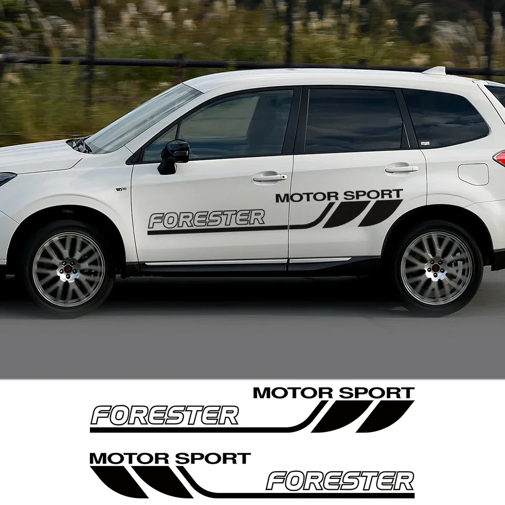 ملصق لصائق سيارة لسوبارو فورستر ، ملصقات تشذيب الباب الجانبي ، فيلم فينيل رياضي ، ديكور جسم السيارة ، ملحقات الشارات