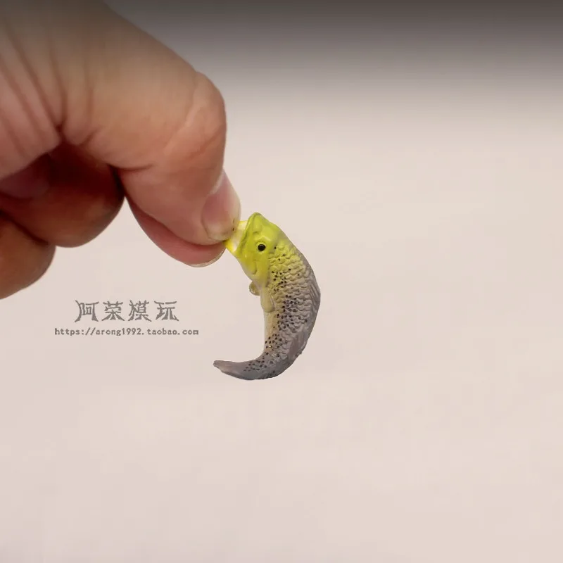 모형 작은 광어 미니어처 피규어 미니어처 풍경 모델 낚시 장면 미니 장식 피규어 장난감