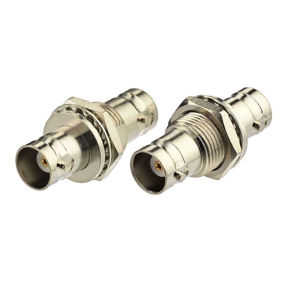 1PCS BNC Jack Socket Screw Panel Mount BNC Female to BNC Female Panel Chassis Adapter Coaxial Connector