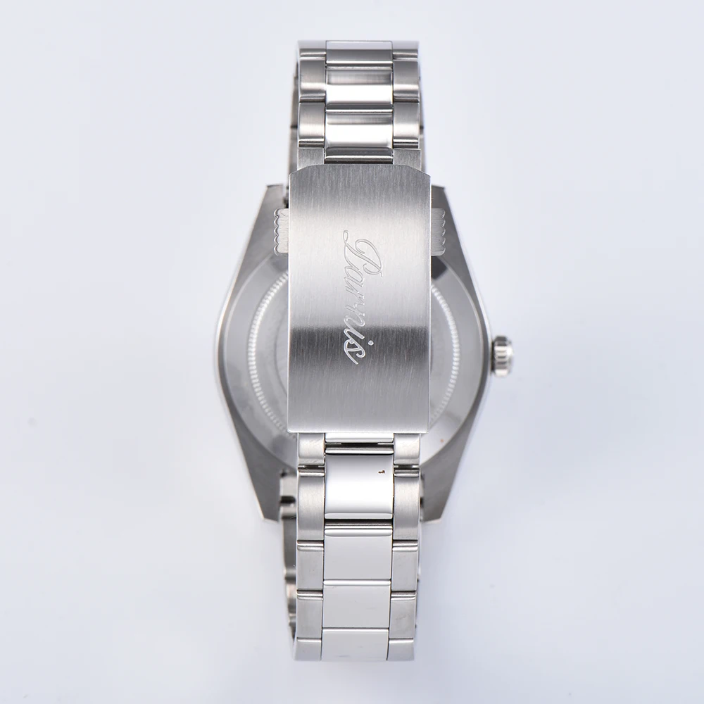 Imagem -05 - Parnis-mens Stainless Steel Dial Relógio de Pulso Movimento Automático 395 Milímetros