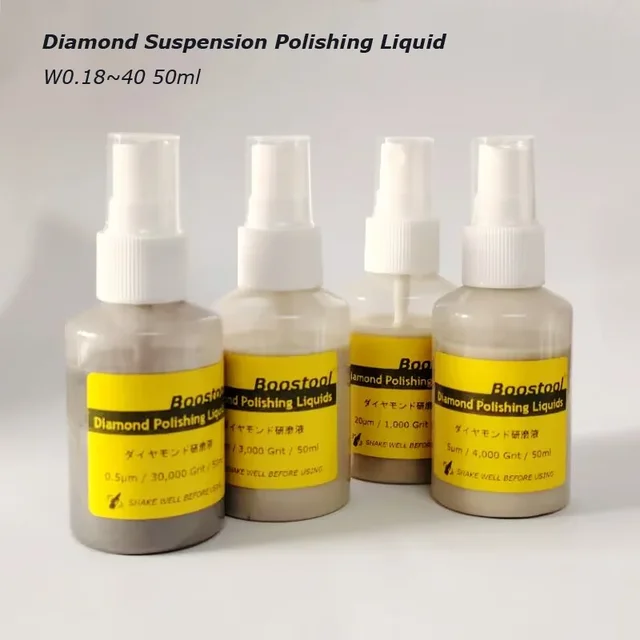 50ml Diamentowe płyny do polerowania w zawieszeniu Roztwór metalograficzny do biżuterii metalowej Rozjaśniacz do drobnego szlifowania form W0,18 ~ 40μm