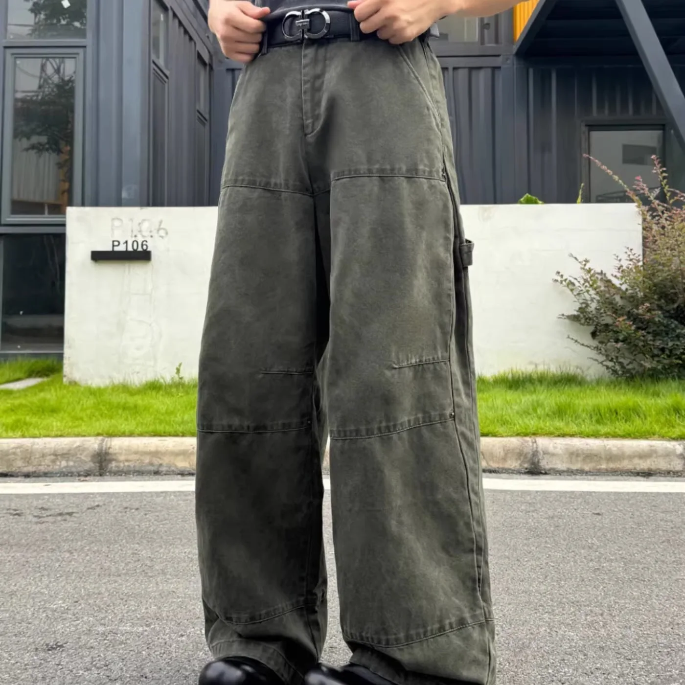 

Мужские джинсы Hong Kong Sle с буквенным принтом, модные длинные брюки в уличном стиле, повседневные, из тонкой джинсовой ткани, молодежные, на все сезоны