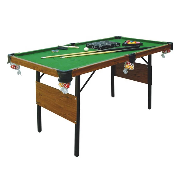 

60" Cheap Folding Mini Snooker Pool Table with Folding Metal Legs for Kids