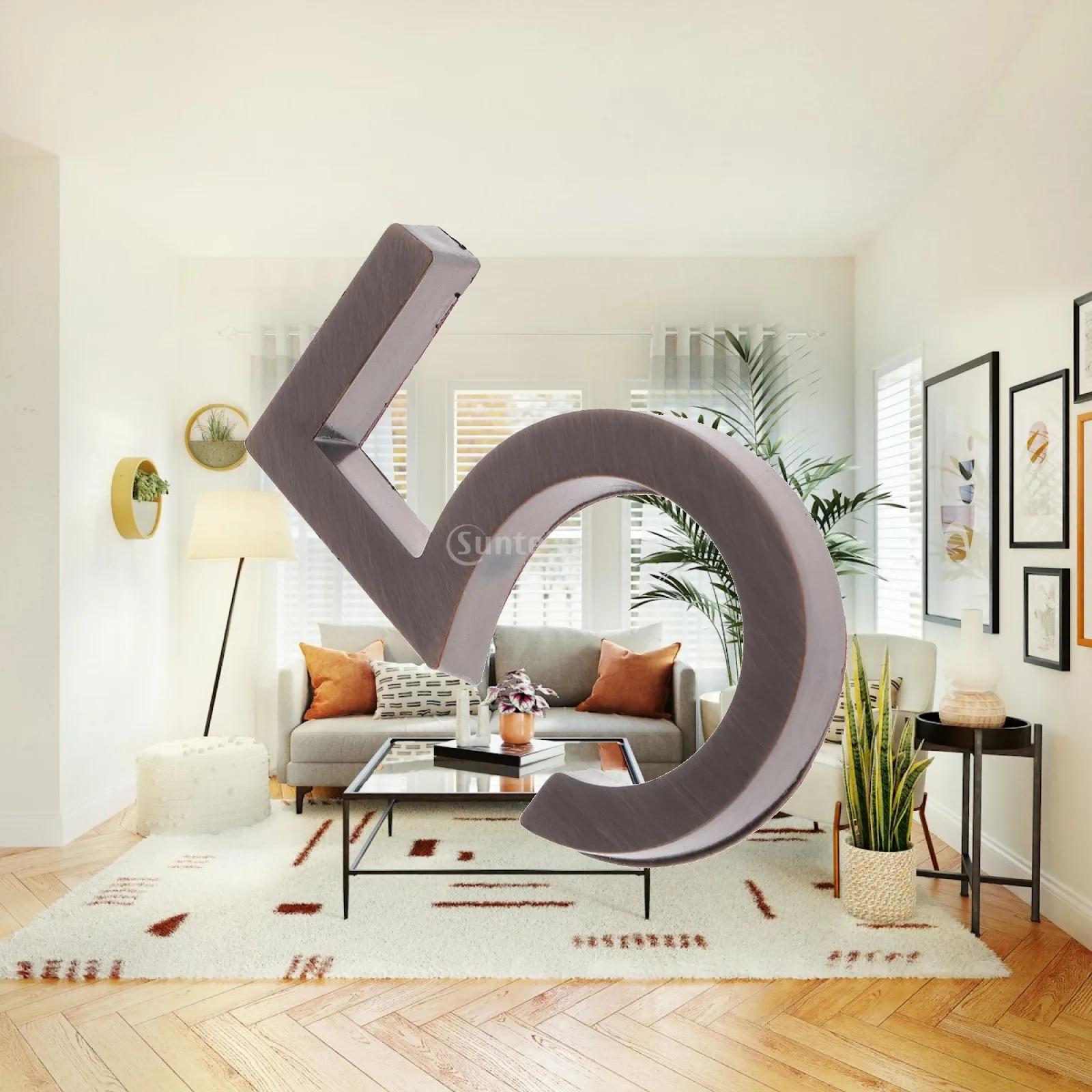 Home Letter Figure Plastic Door Plaque Number Code for House Number Plate Entry Decoration