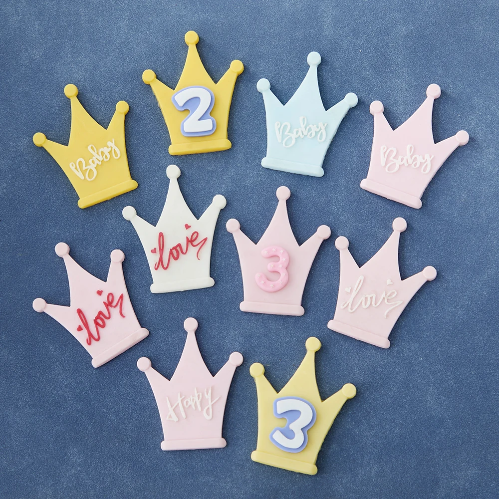 

3d Crown Hats Silicone Molds Digital Fondant Candy Chocolate Mould Baking Tools Anniversary Birthday Cake Decoration Accessories