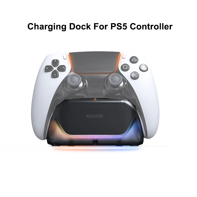 Para cargador de controlador PS5, base de carga única, soporte de estación para controlador de mando PS5 para Playstation 5