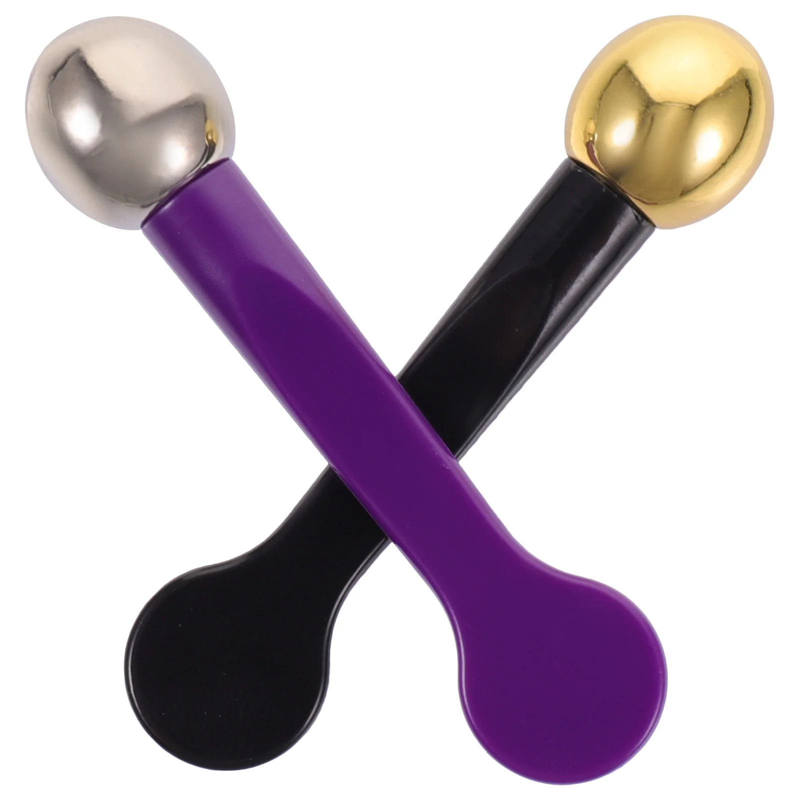 

2Pcs Eye Cream Massage Spoon Zinc Alloy Durable Professional Small Eye Massager Reduce Bags Shadows Portable Household Use