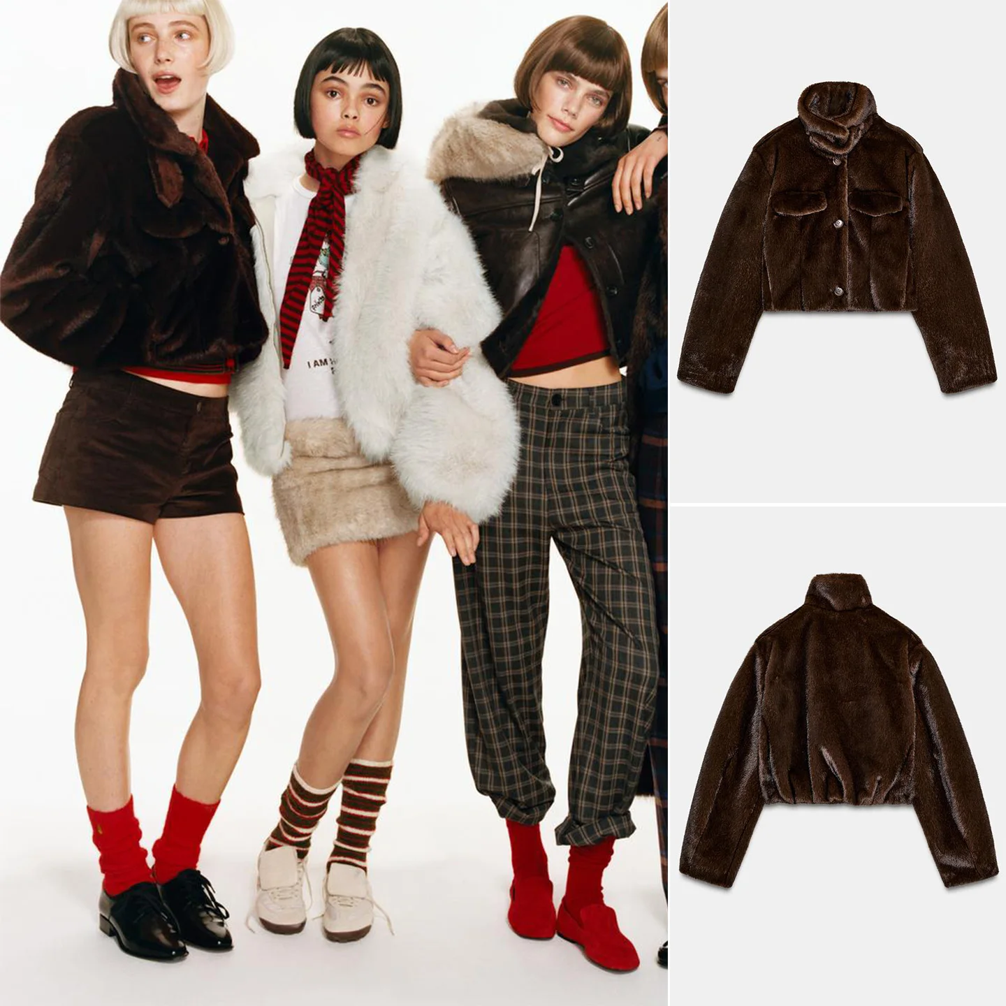 Winter Nieuwe Dames Opstaande Kraag Lange Sve Enkele Knop ort Pilot Jaet Jas Franse Sle Polyestervezel 00% voor Dames...