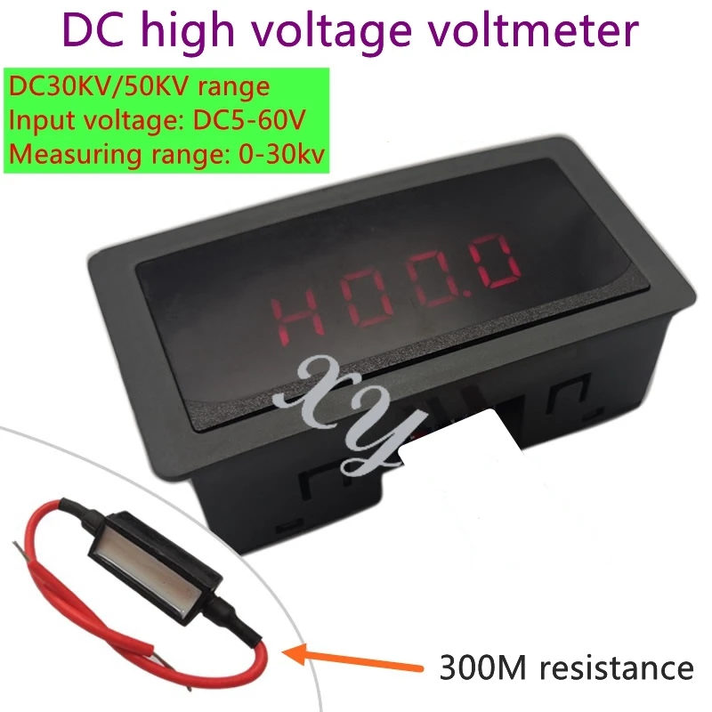 DC30KV50KV misuratore di alta tensione, voltmetro ad alta tensione con display digitale DC, tester ad alta tensione, generatore elettrostatico