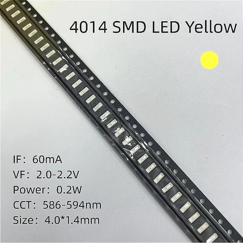 

4014 SMD LED Yellow 4.0*1.4mm High brightness High quality lamp beads