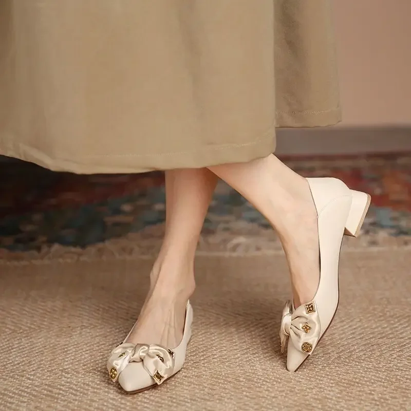Formal Woman Pumps Chunky Heels Block Heel Shoes for Women Non Slip Summer On Offer Beau Today Promotion Stylish image 5