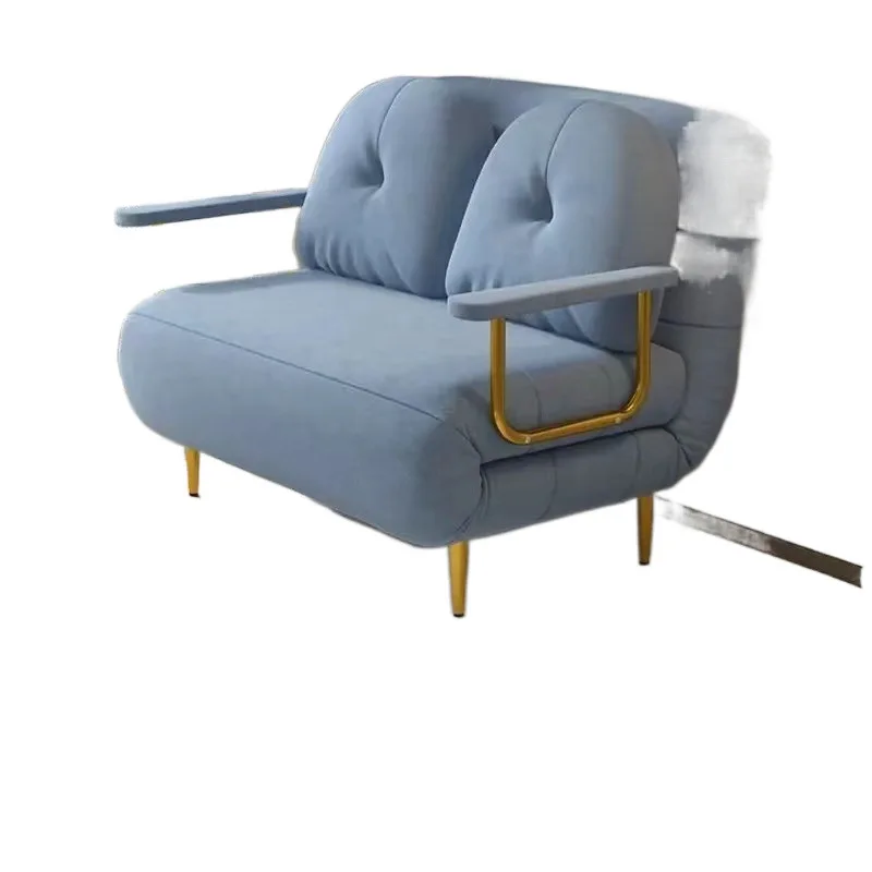 

Foldable lazy sofa, dual purpose single small apartment balcony living room sofa