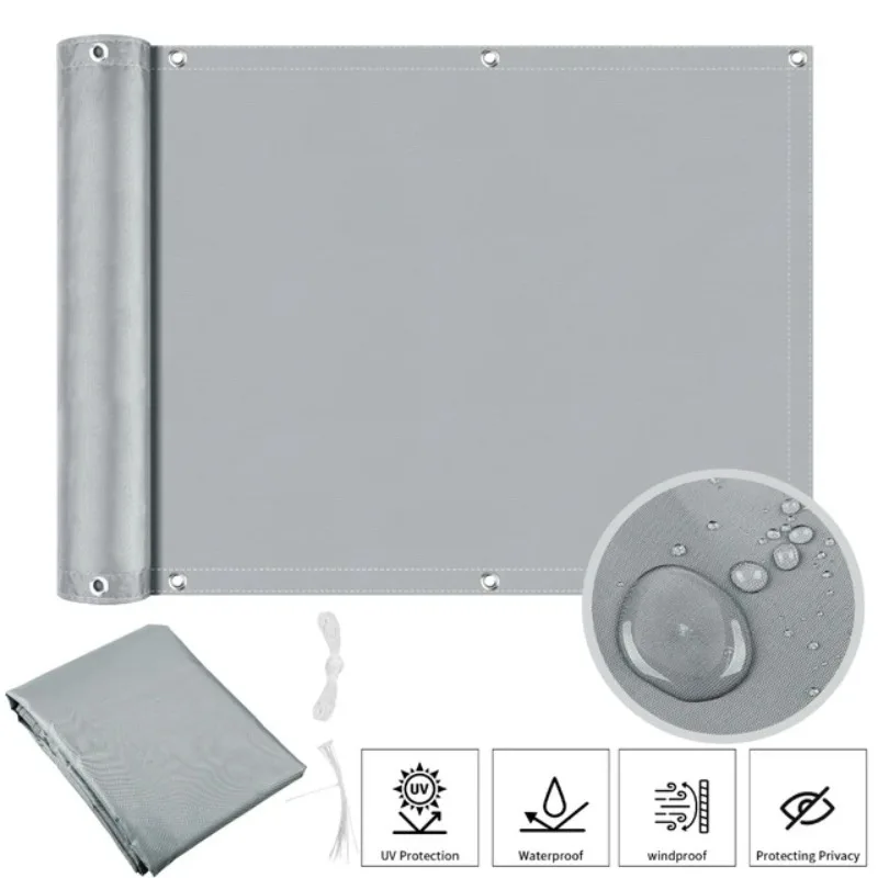 420D Shading Panels Balcony Privacy Screen Sunshade Net Outdoor Patio Shade Cloth Garden Porch Fence Shield Netting Decor