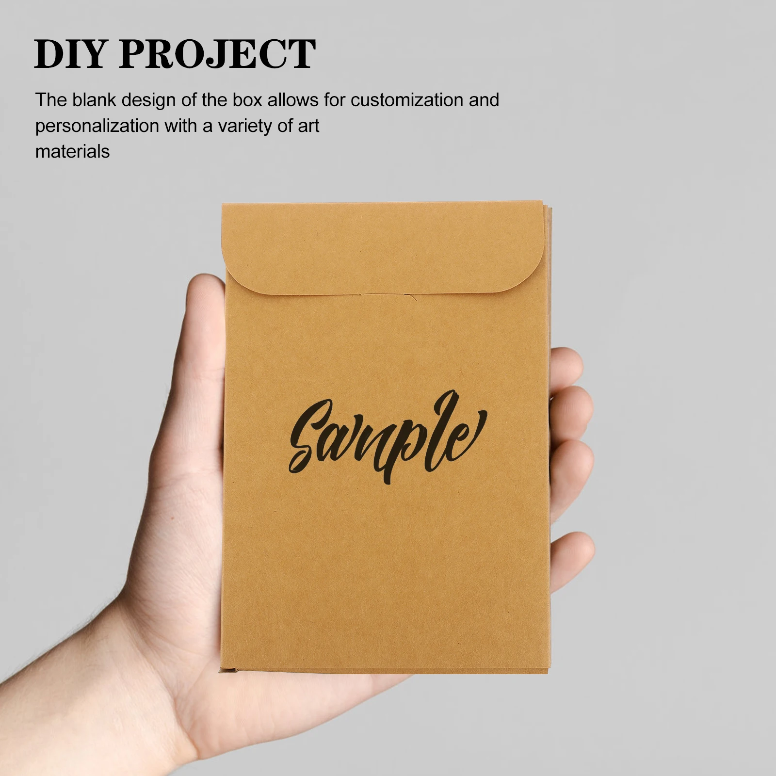 

15 Pcs Blank Postcard Boxes Paper Envelope Storage Greeting Card Container Customizable Lightweight Easy Assemble Disassemble