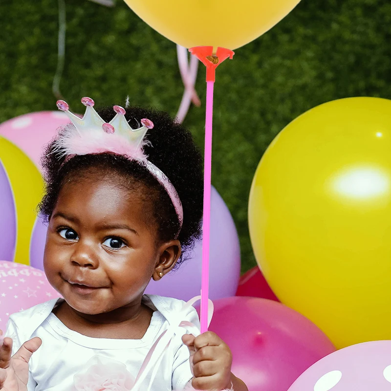 10 قطعة Mixcolor 32 سنتيمتر بالون عصا معكرون بالونات قضبان حامل العصي حفل زفاف عيد ميلاد نفخ كرات اكسسوارات الديكور