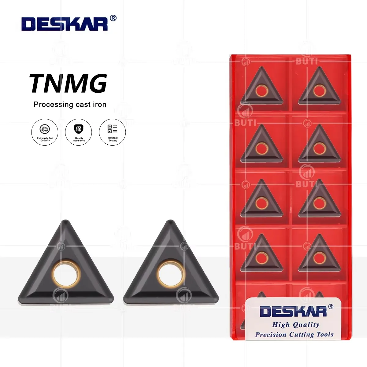 

100% оригинал TNMG160404 TNMG160408 TNMG160412 LF3018 DESKAR Токарный станок с ЧПУ Токарные лезвия Железная обработка Внешний токарный инструмент