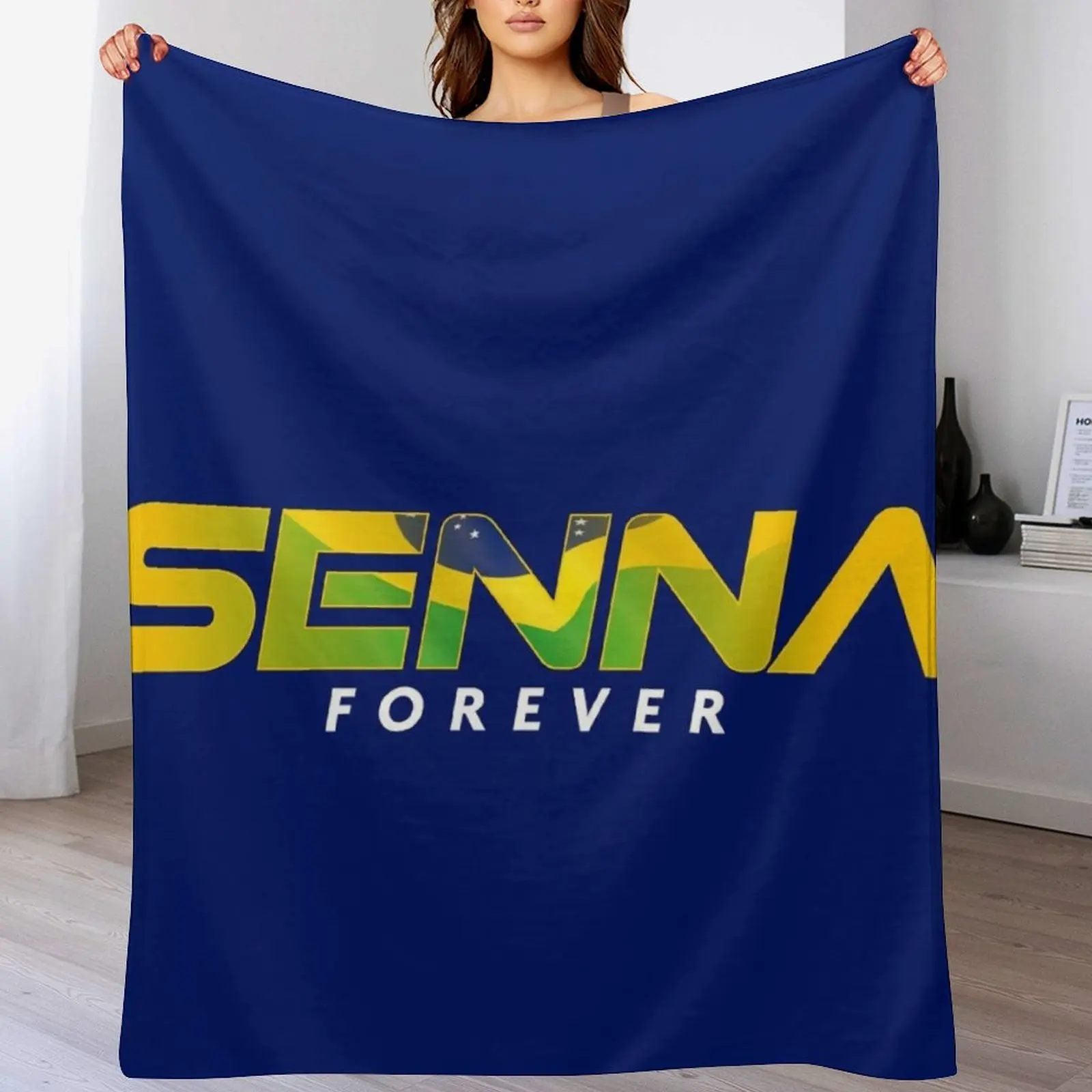 Senna Forever Design Throw Blanket Cozy Sofa Blanket for TV Watching Napping
