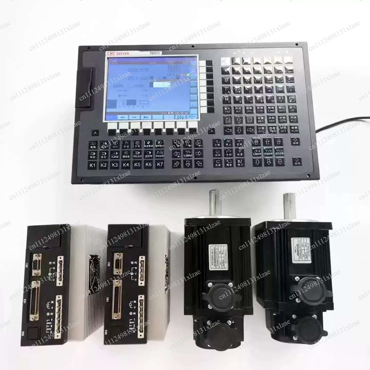 CNC Lathe Numerical Control System Double Axis Four Axis 980TC Controller Plus Servo Motor Set Machining Center Wide Number