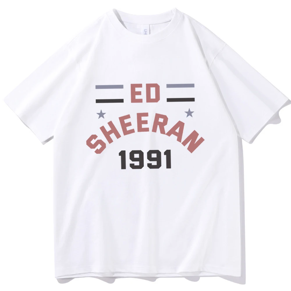 Ed Sheeran Shirt Ed Sheeran 1991 Shirt Gift for Ed Sheeran Fan Unisex O-Neck Short Sleeve Shirts