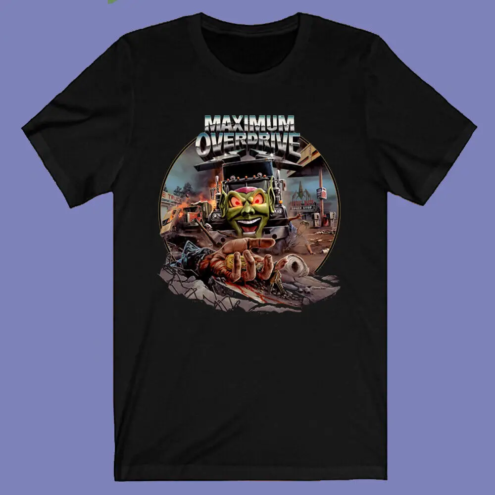 Maximum Overdrive Classic Horror Movie Men's Black T-shirt Size S-3XL