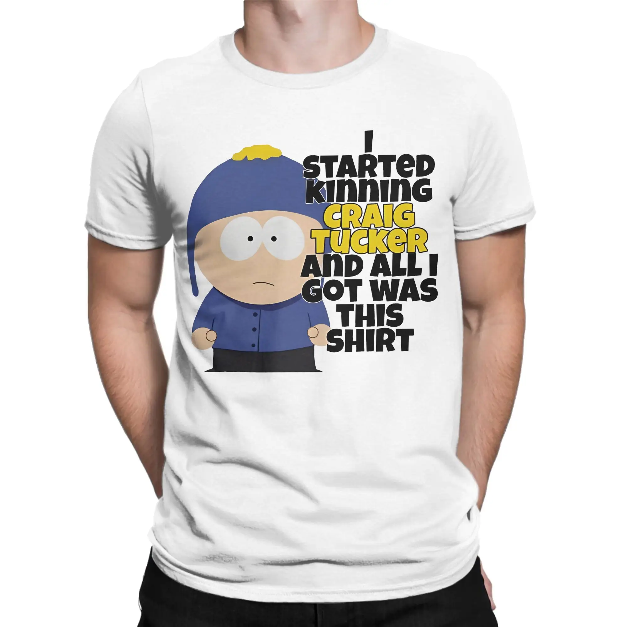 Men Women Souths Parks Craig Tucker Kin T Shirt  100% Cotton Clothes Funny Short Sleeve Round Collar Tees Birthday Gift T-Shirt