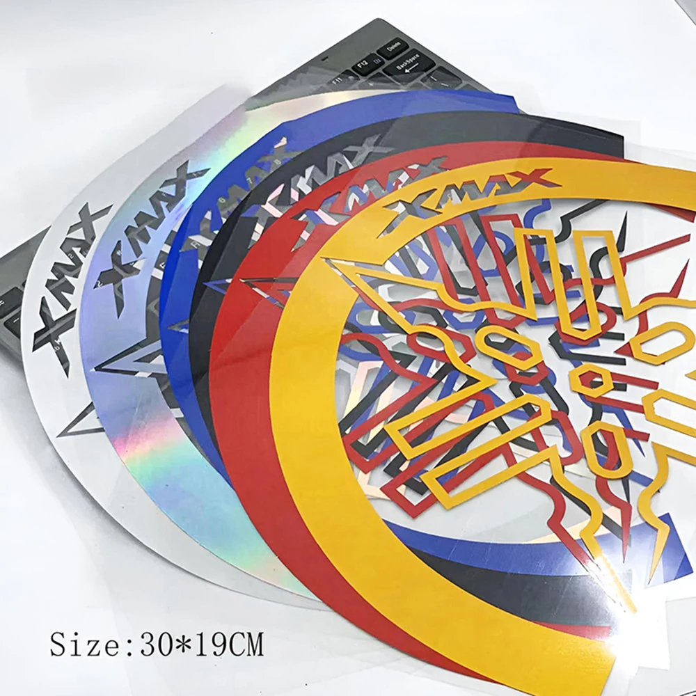 

2pcs Motorcycle Reflective Stickers for YAMAHA Xmax300 Scooter Modification Laser Reflective Engine Waterproof Decor Decals