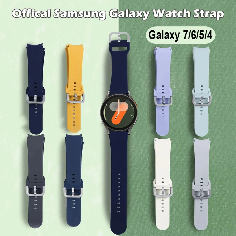 Quick-fit Silicone Strap for Samsung Galaxy Watch 6 Classic 43mm 47mm Bracelet 20mm Band for Galaxy Watch 5 4 6 7 40mm 44mm Belt