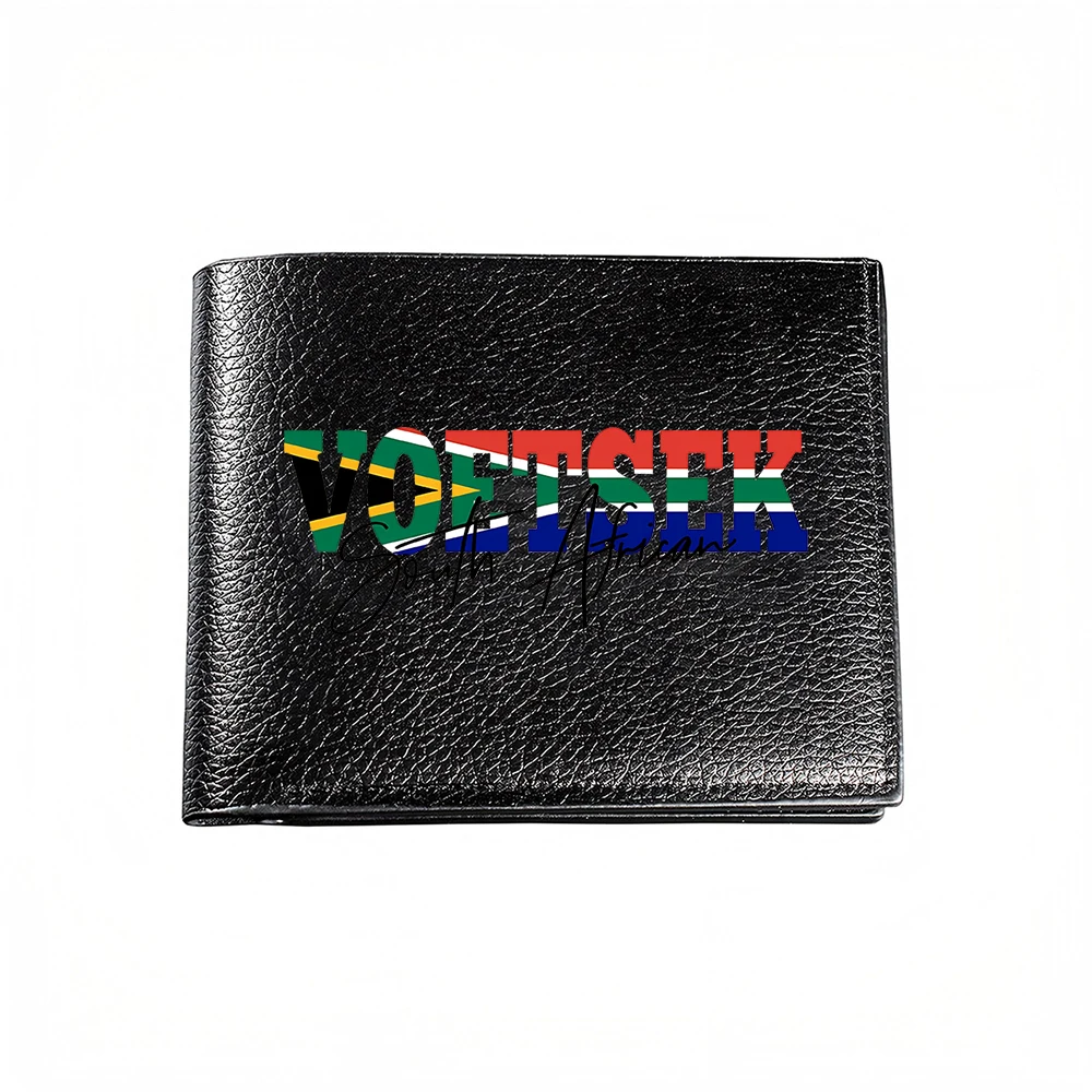 South Africa Flag Design Men's Wallet Card Holder Casual Business Fashion Print Style