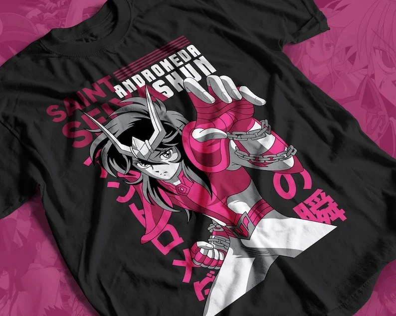 Shun Anime T-shirt Unisex, Saint Seiya Graphic Anime Tee, Manga Shirt