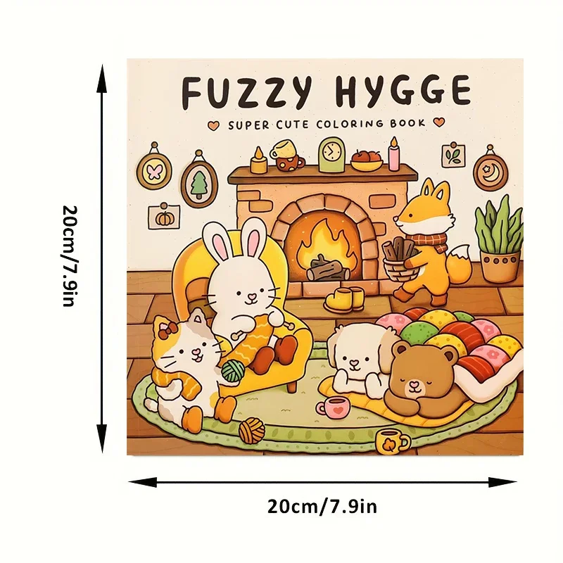 Cozy Hygge Bold-Easy Patterns Coloring Book for Adult Cute Drawing Book Perfect Gift for Birthday Back to School Art Supplies