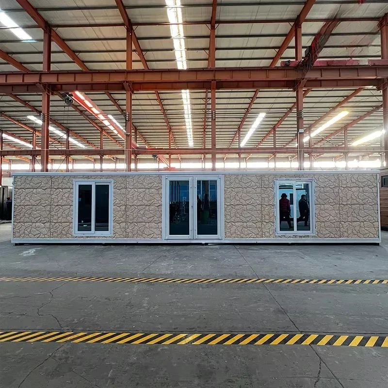 China 20FT/40FT Modern Luxury Expandable Folding Prefab Steel Villa Portable Mobile Tiny granny flat house Container Home House