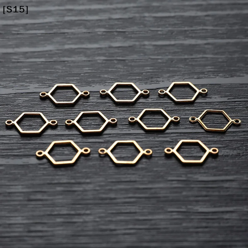 

40pcs Gold Honeycomb Connector Charms For Jewelry Making DIY Jewelry Findings[S15][S15]