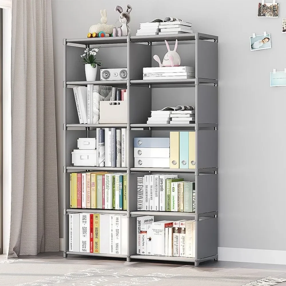 ﻿ Estantería Simple, estantería multicapa para sala de estar y estudio, estante de almacenamiento para dormitorio, sala de estar, armario de almacenamiento de fácil montaje