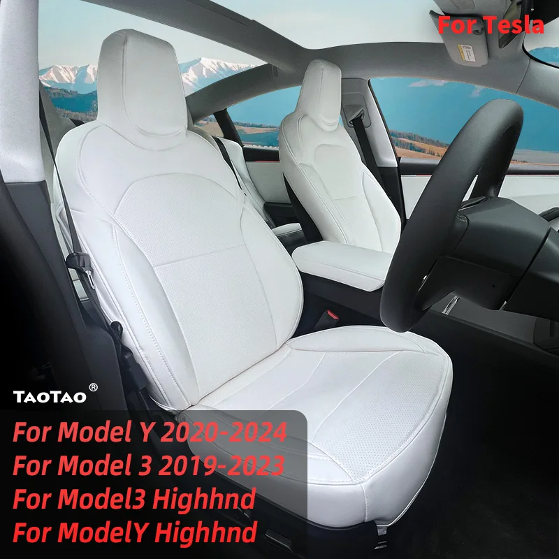 

13 шт. полный комплект чехлов на автомобильные сиденья для Tesla Model 3 Y 5 сидений Nappa из искусственной кожи, защитные чехлы на передние и задние сиденья 2020-2025 гг.