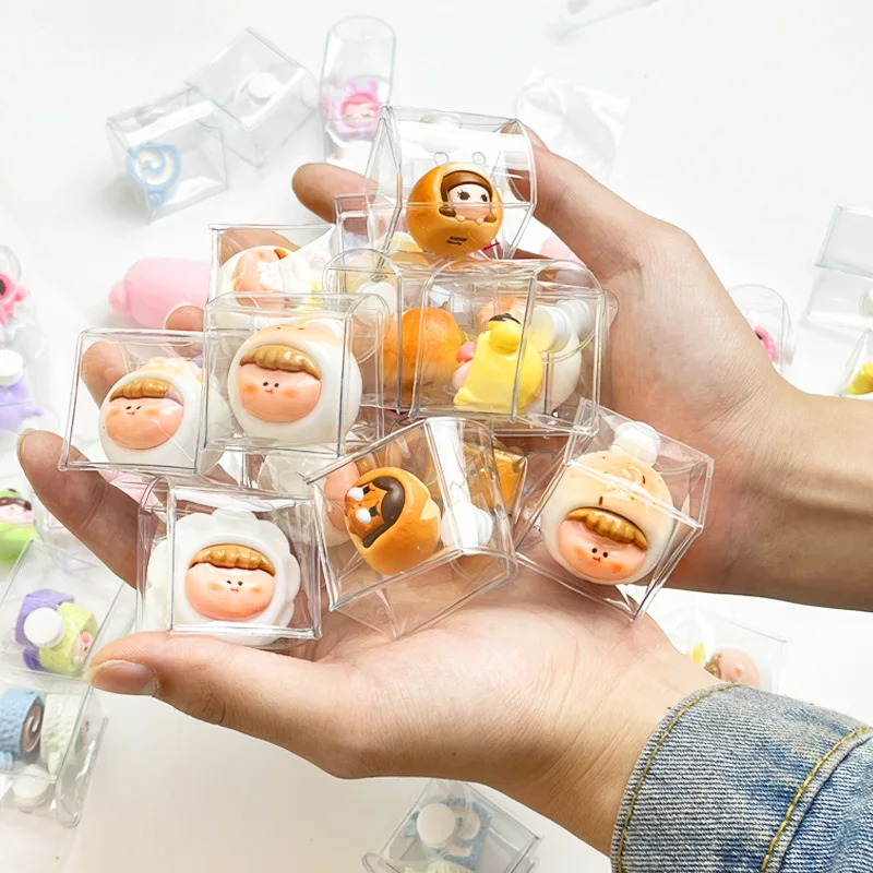 

New Cute Little Ice Cubes 3.5*3.5Cm Storage Bag for Outdoor Display Protection Against Dust Transparent Storage Bag for Dolls