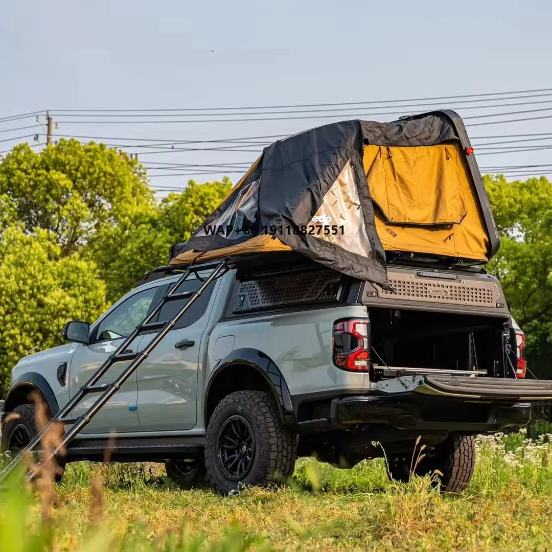 

Outdoor Camping Large Heavy Duty Pickup Truck High Roof Canopy Cargo Storage Cover Optional Tent Available