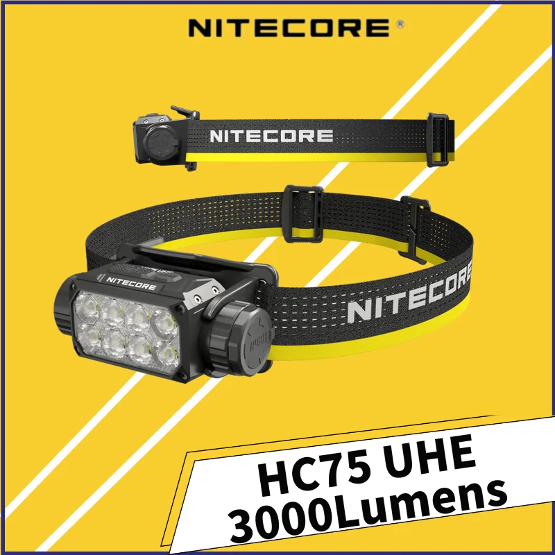 NITECORE HC75 UHE 3000Lumens Type-C Rechargeable E-Focus Work Headlamp With NL2155HP Battery