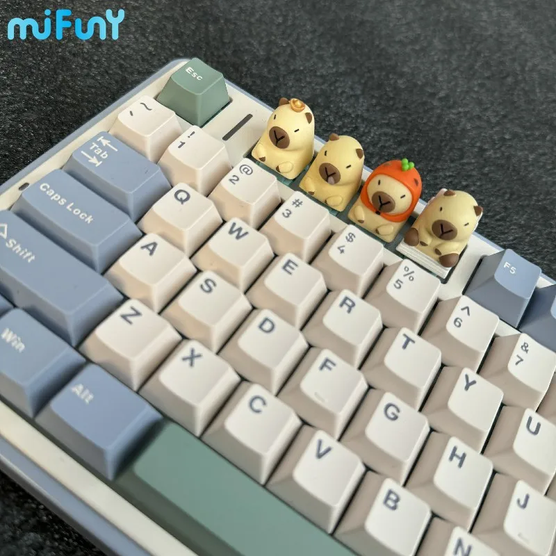 MiFuny Keycaps Custom capibara Artisan Anime Keyboard Cap Resin Key Caps accessori per tastiera meccanica Cute Keycap 1PC Gift