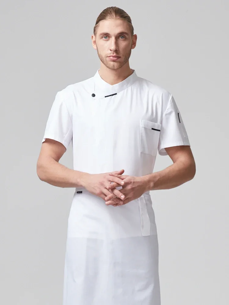 Männer/Frauen Kleidungs stücke Unisex Kochen kurze Ärmel Uniform Koch Kleidung Küche Koch Uniform Sommer hemd kulinarischen Arbeits mantel