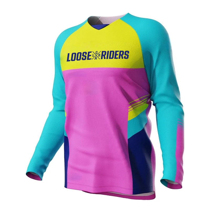 loose riders mtb jersey motocross mountain enduro cycling clothing mountain bike downhill jacket BMX MTB shirt