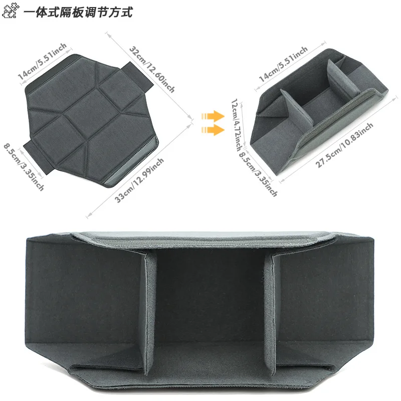 Foldable DSLR SLR Camera Protective Cube Removable Padded Insert Bag Flexible Interior Dividers for Camera Safety Storage