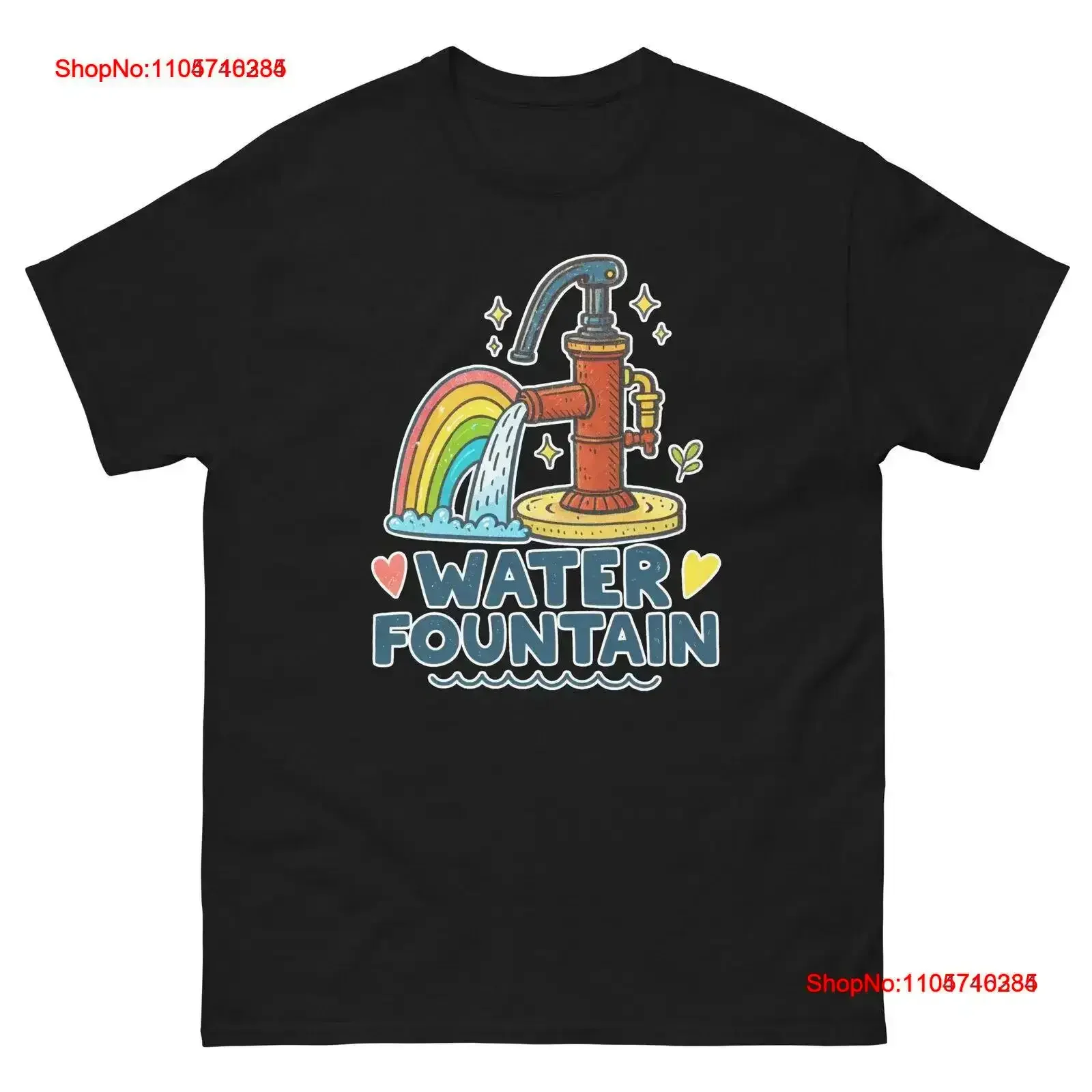 Water Fountain School Classroom Object Office Teacher T Shirt vintage Washed Stylish designer clothes Soft vintage Washed