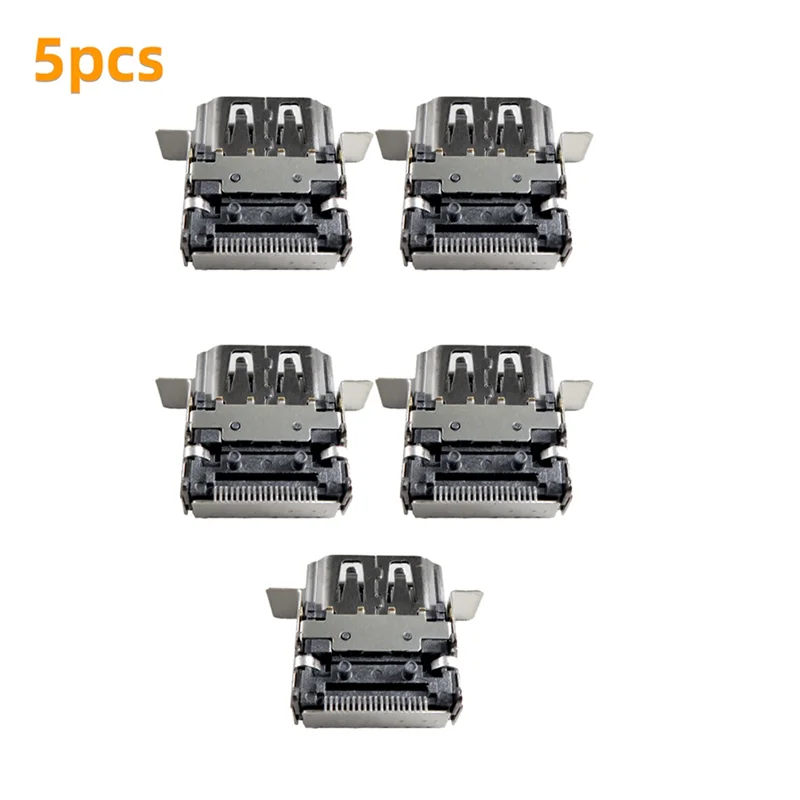 ABSQ-For  Series X For Console Socket Interface Connector Replacement Port 5Pcs -Compatible