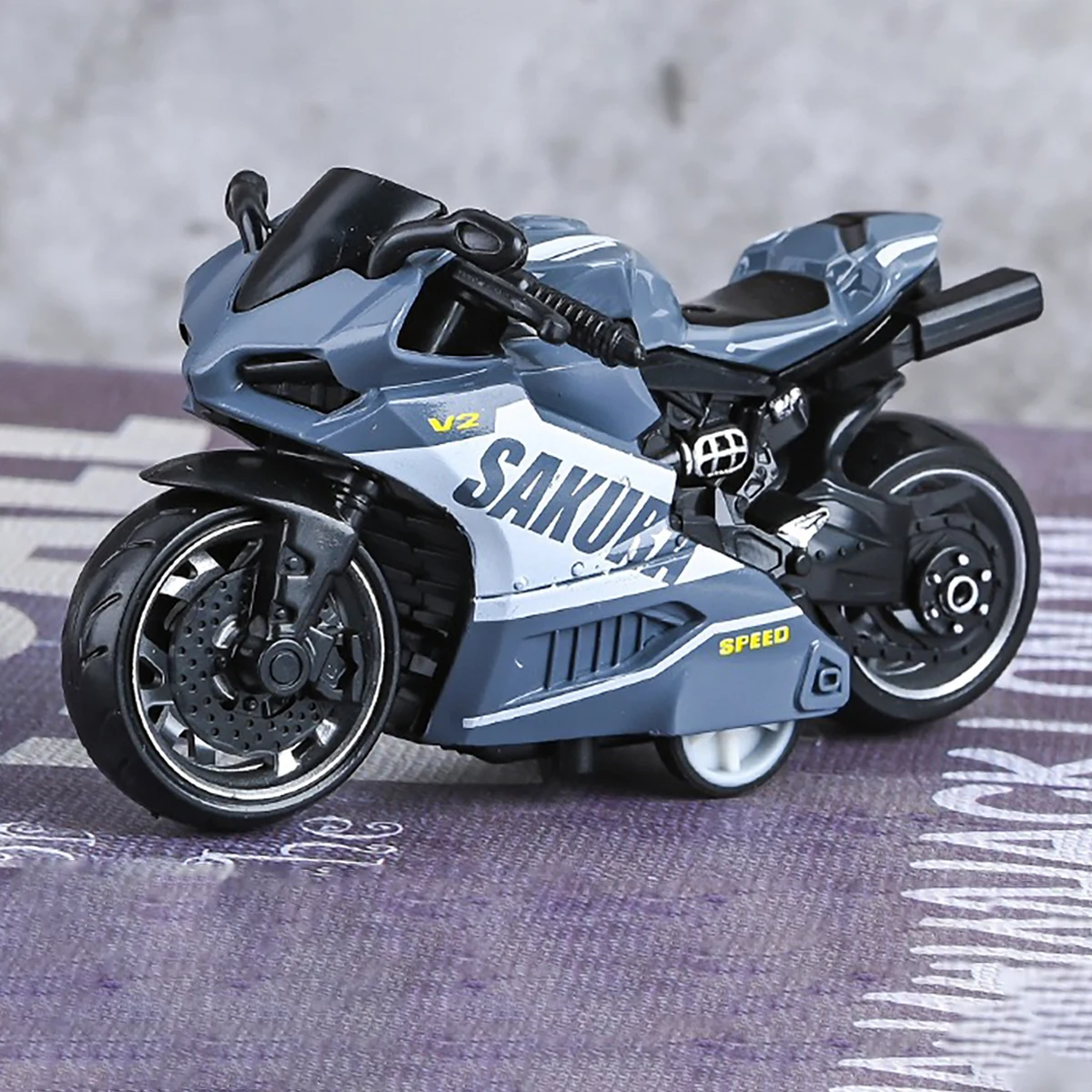 Interactive Motorcycle Toy - Detailed Collectible Off-Road Model Perfect for Display And Holiday Gift