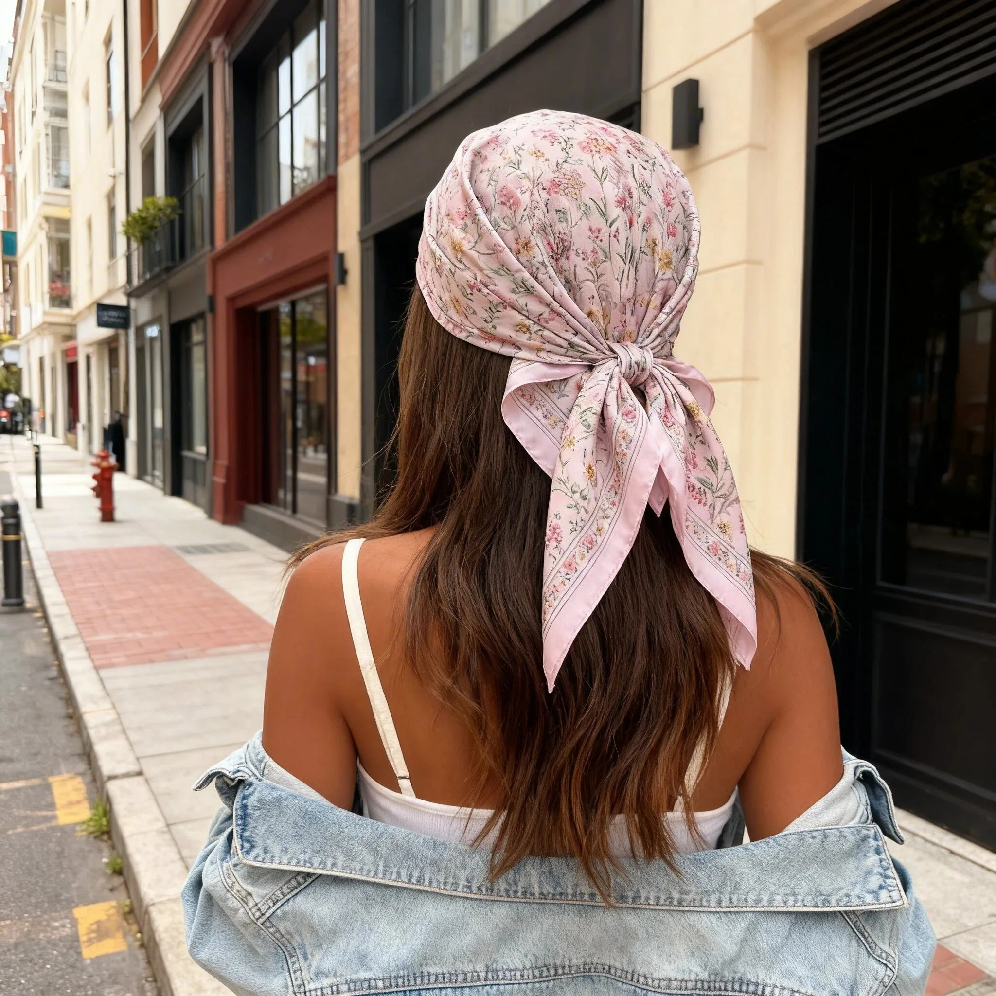 

2026 New Bandana Designer Square Scarf Women Satin Shawl Wrap Hijab Female Hair Band Wrist Luxury Headkerchief 70*70cm Echarpe