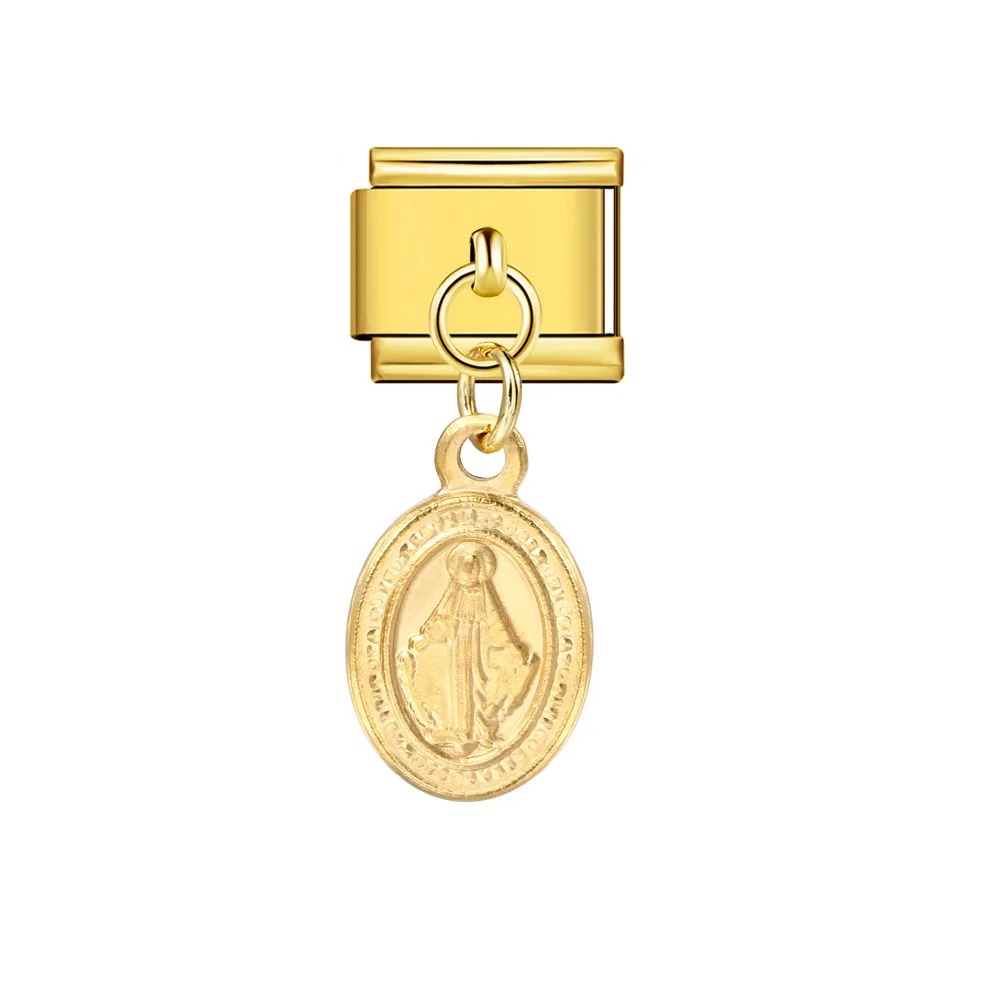 Neuer trendiger Vogel-Baum-Stern-Gecko-Herz-Metallanhänger, italienischer Charm-Anhänger, passend für 9mm Edelstahlarmband, DIY-Schmuckherstellung. – Detail 7